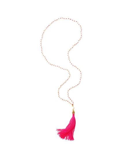 Lilly Pulitzer Tassel Necklace In Kir Royal Pink Modesens Tassel