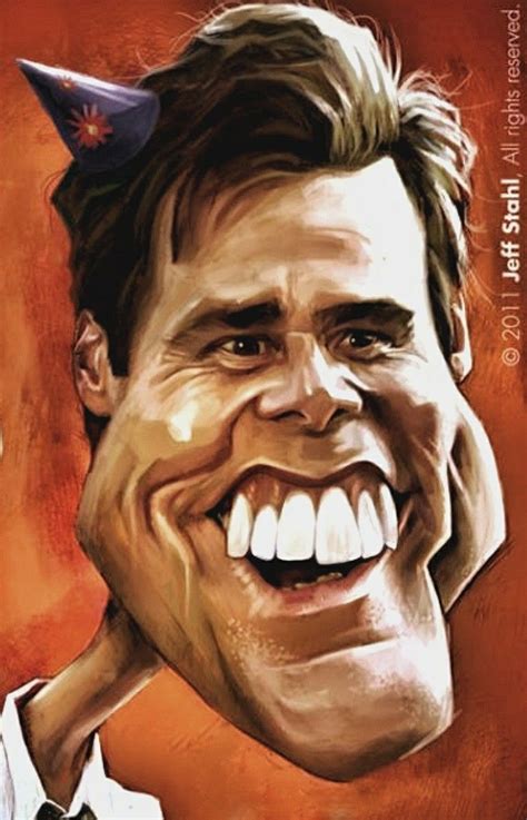 Jim Carrey Celebrity Caricatures Funny Caricatures Caricature