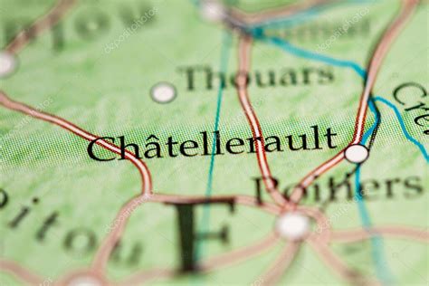 Chatellerault Francia En El Mapa Geográfico 2022