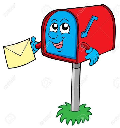 Mail Box With Letter Vector Illustration Letter Vector Lettering