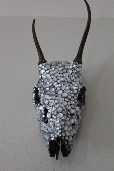 Items Similar To Rad And Sparkly Deer Skull Covered In Rhinestones On Etsy