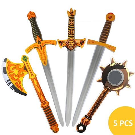 Buy 5pcsset Simulation Eva Foam Sword Axe Toy Set