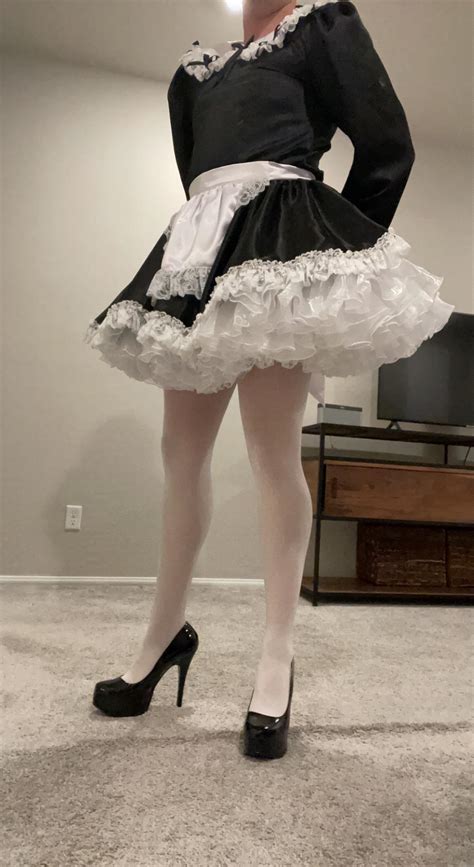 French Maid And White Pantyhose Rcrossdressing