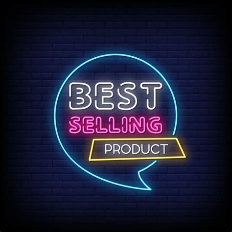 best selling product neon signs style text vector 2267042 vector art at vecteezy
