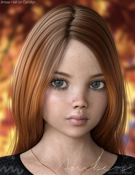Amber Character And Hair For Genesis 3 Females Daz 3d