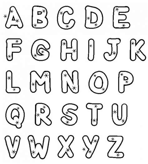 Desenho Do Alfabeto Para Colorir