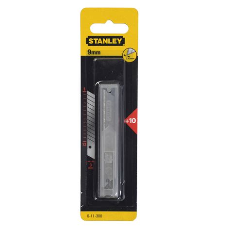 Stanley 9mm Snap Off Knife Replacement Blade 10 Pack Bunnings Warehouse