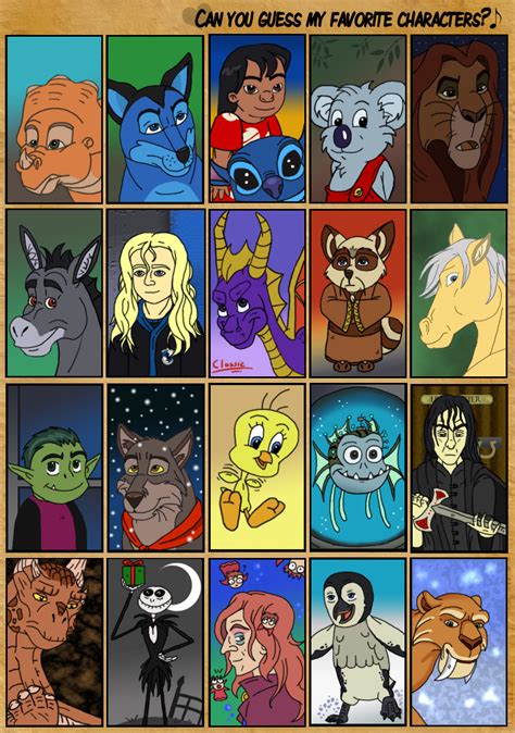 My Favourite Characters By Wistfulgem On Deviantart