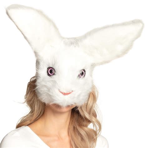 Plush Mask Rabbit White Mistermask Nl
