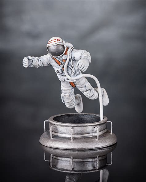Space Collection Toy Figurine Astronaut Leonov Hand Painted Etsy
