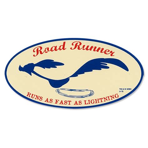 Road Runner Decal Running Oval Mooneyes English Edition