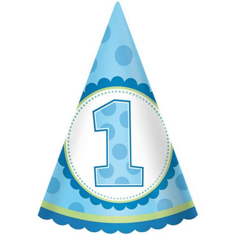 1st Birthday Boy Blue Party Hats 8 Free Shipping Offer 50 Off