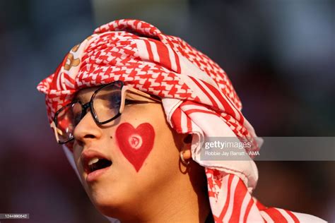 A Female Tunisia Fan During The Fifa World Cup Qatar 2022 Group D