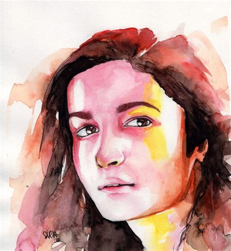 Concept Watercolor Portrait By Surya Shetty