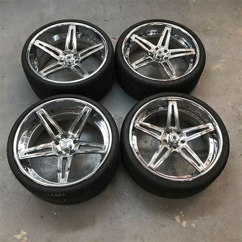 22” Asanti Split 5 Star Concave Wheels Staggered 22x9 And 22x10 Bolt