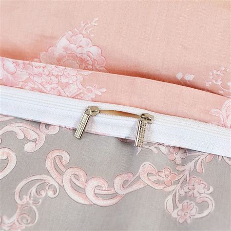 Brandream Blush Pink Bedding Sets Queen Size Girls Damask Flower