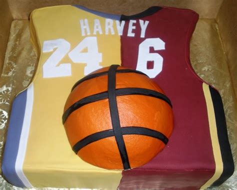 Kobe Bryant And Lebron James Jersey Cake