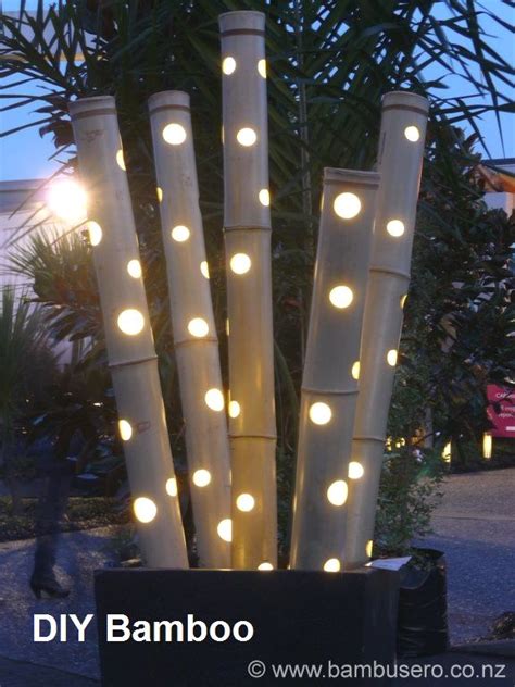 Wonderfull Diy Bamboo Projects In 2020 Backyard Lighting Bamboo