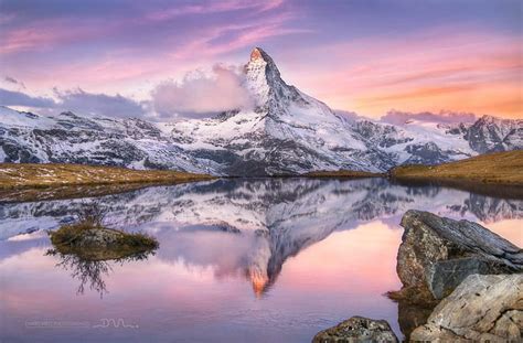 Matterhorn Mountain Cool Nature Fun Lake Hd Wallpaper Peakpx