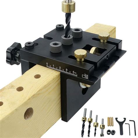In Woodworking Doweling Jig Adjustable Drilling Guide Puncher Locator Home EBay In