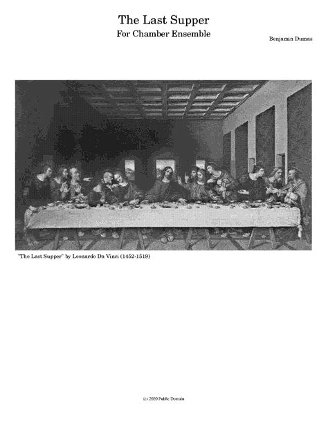 The Last Supper Dumas Benjamin Imslp