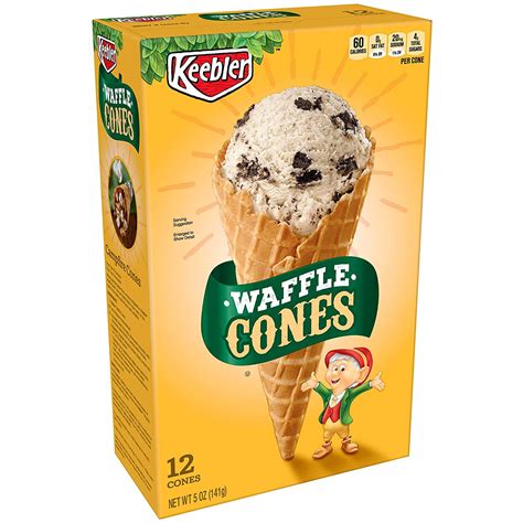 Keebler Ice Cream Cones Waffle Count Box Ounce Walmart Com