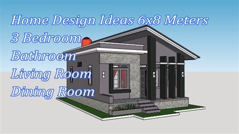 Perfect Design Home Ideas48 Sqm Small Home Design 6x8 Meters 3