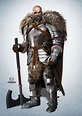 ArtStation - Barbarian knight, NIkolay Naydenov Medieval Fantasy ...