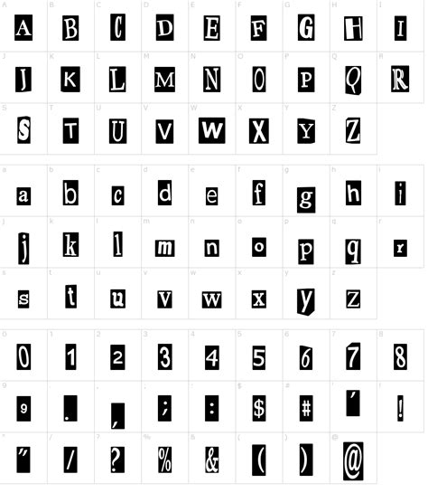 Pauls Ransom Note Font Download