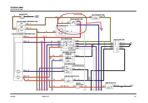 Published by technical communications, land rover publication part no. 300tdi electrical - no headlights (power to relay) or some dash warning lights - Defender Source