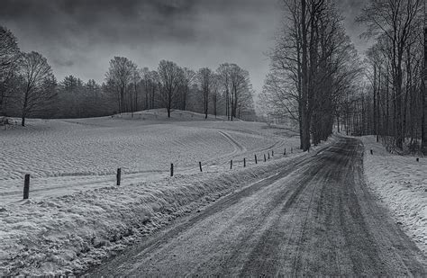 Snowy Country Road Photograph By Tom Singleton Fine Art America