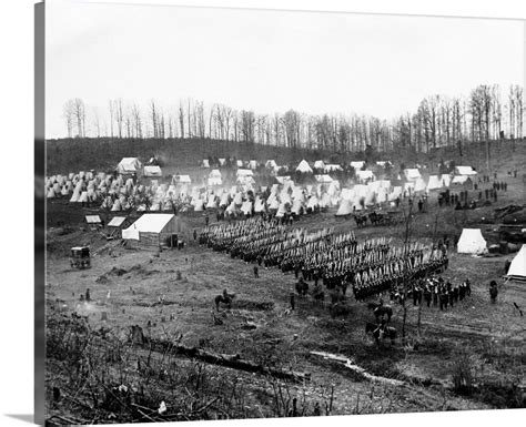 The Regimental Drill Of The 96th Pennsylvania Infantry At Camp