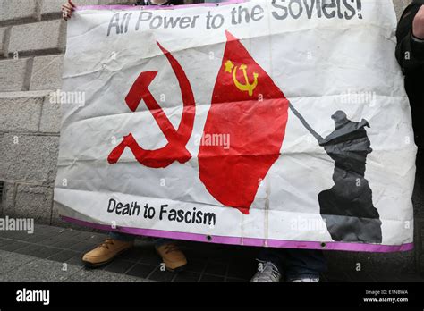 A Banner At An Anti Fascist Resistance Protest At The Gpo In Dublin