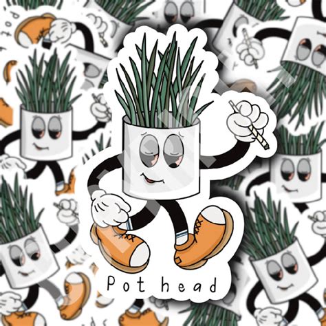 Pothead Sticker 420 Sticker Stoner Sticker Smoking Sticker Etsy