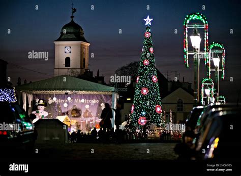 Christmas Market Rzeszow Podkarpackie Poland Stock Photo Alamy