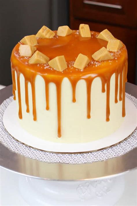 Salted Caramel Layer Cake Delicious From Scratch Recipe