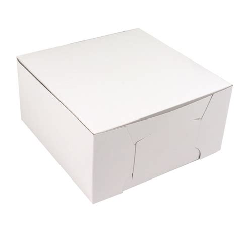 Ocreme One Piece White Cake Box 10 X 10 X 4 High Case Of 100 Ocreme