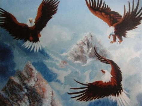 Fellowship Of Eagles Eagle Painting Prophetic By Artofascension 2000
