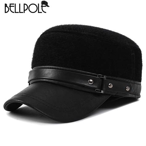 Bellpole Brand 2018 New Winter Hats For Men Military Cap With Ear Flaps
