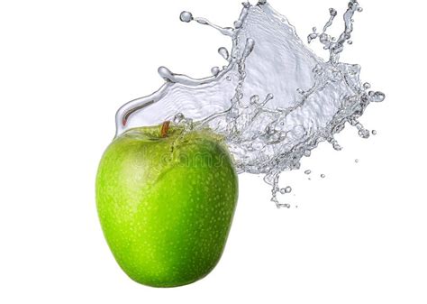 Water Splash With Apple Stock Image Image Of Abstract 81072275