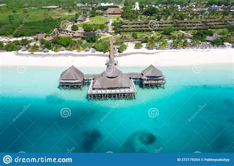 The Beautiful Tropical Island Of Zanzibar Aerial View Sea In Zanzibar