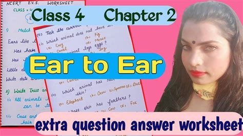 Ncert Evs Class 4 Chapter Ear To Ear Worksheet With Extra Question