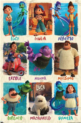 Trends International Disney Pixar Luca Grid Wall Poster 22375 X 34