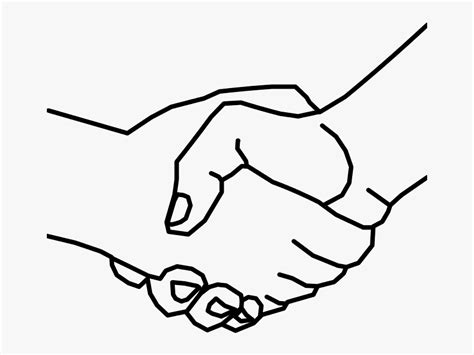Crmla Transparent Background Handshake Clipart Black And White