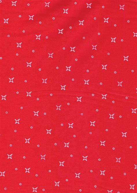 Curio Cabinet Dots And Stars Red Maywood Studio Fabric