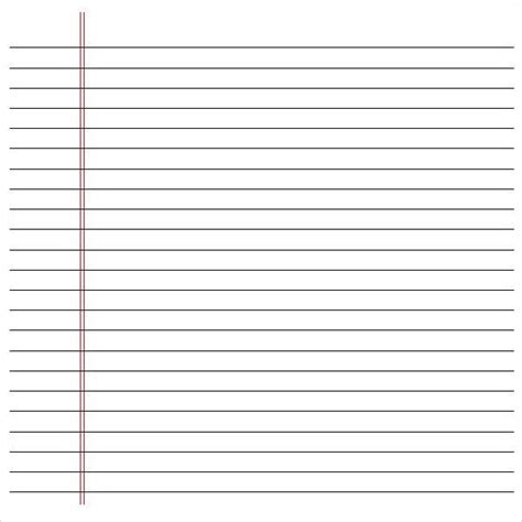 Download free printable lined paper samples in pdf, word and excel formats. Notebook Paper Pdf | Notebook paper template, Notebook ...