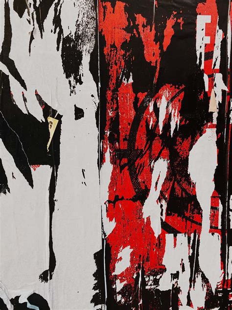 Modern Art Black White And Red Abstract Painting Canvas Image Free Photo
