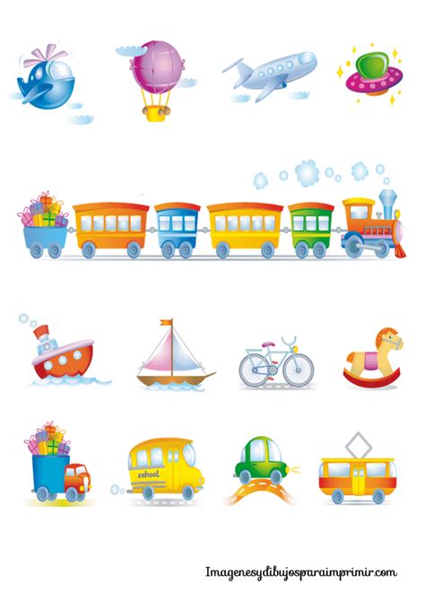 Los medios de transporte terrestres y marítimos. Transportes infantiles para imprimir | Imagenes y dibujos ...