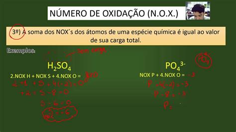 Cálculo Do Nox Número De Oxidação Youtube