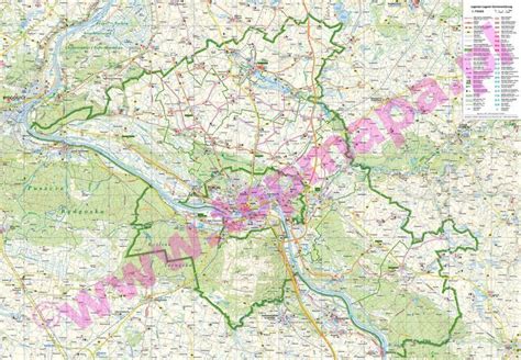 Powiat toruński Mapa turystyczna 1 75 000 Mapy i Atlasy